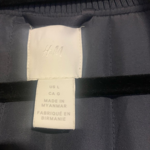 Navy Blue Bomber Jacket H&M - Picture 2 of 3